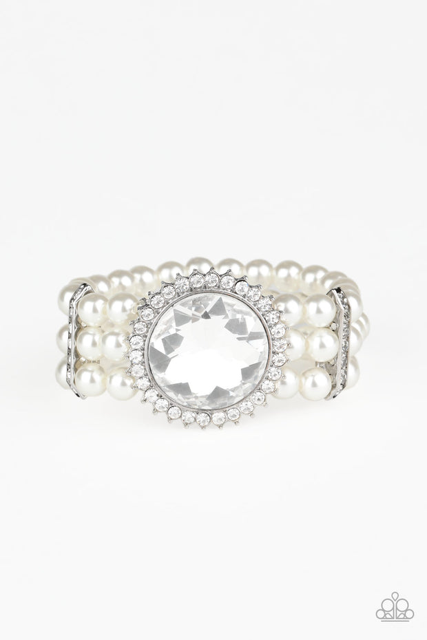 Speechless Sparkle - Pearl Bracelet