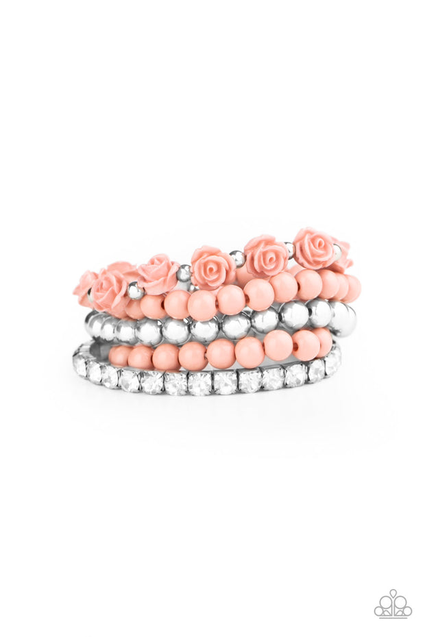 Rose Garden Grandeur - Pink Bracelet Stack
