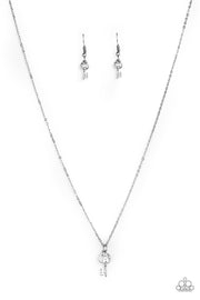 Very Low Key- Silver Necklace- Paparazzi Accessories