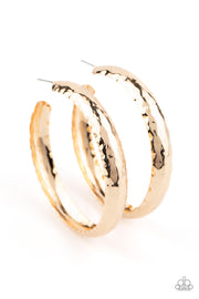 Check Out These Curves - Gold Hoop Earrings