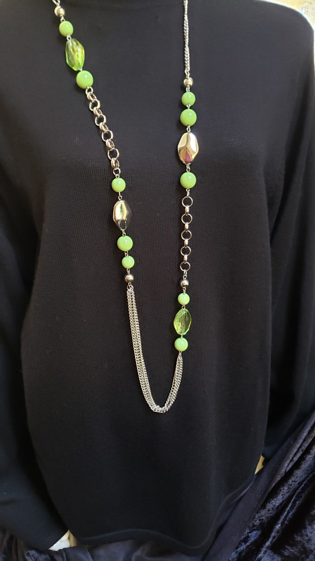 Long Green Necklace