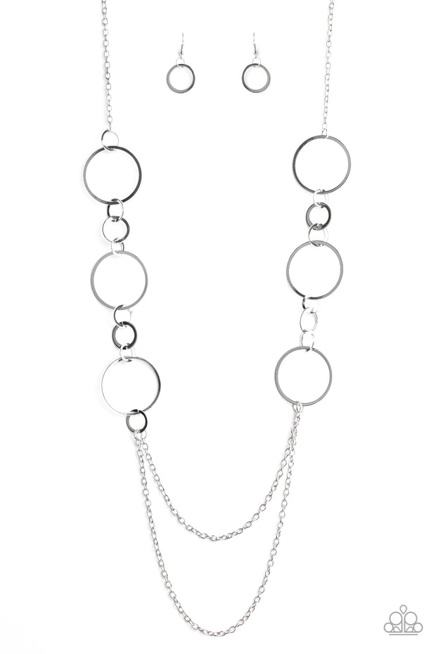 Basic Babe - Long Silver Necklace