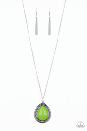 Chroma Courageous - Long Green Necklace