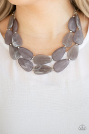 Colorfully Calming - Silver Necklace