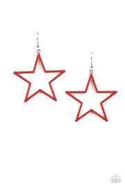 Count Your Stars - Red Earrings
