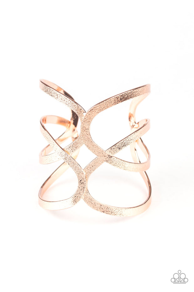 Crossing The Finish Line - Rose Gold Cuff