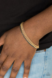 Industrial Icon - Gold & Gunmetal Chain Bracelet