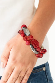 Rockin Rock Candy - Red Bracelet