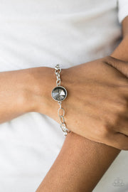 All Aglitter - Silver Rhinestone Bracelet