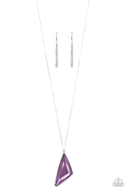 Ultra Sharp - Long Purple Necklace