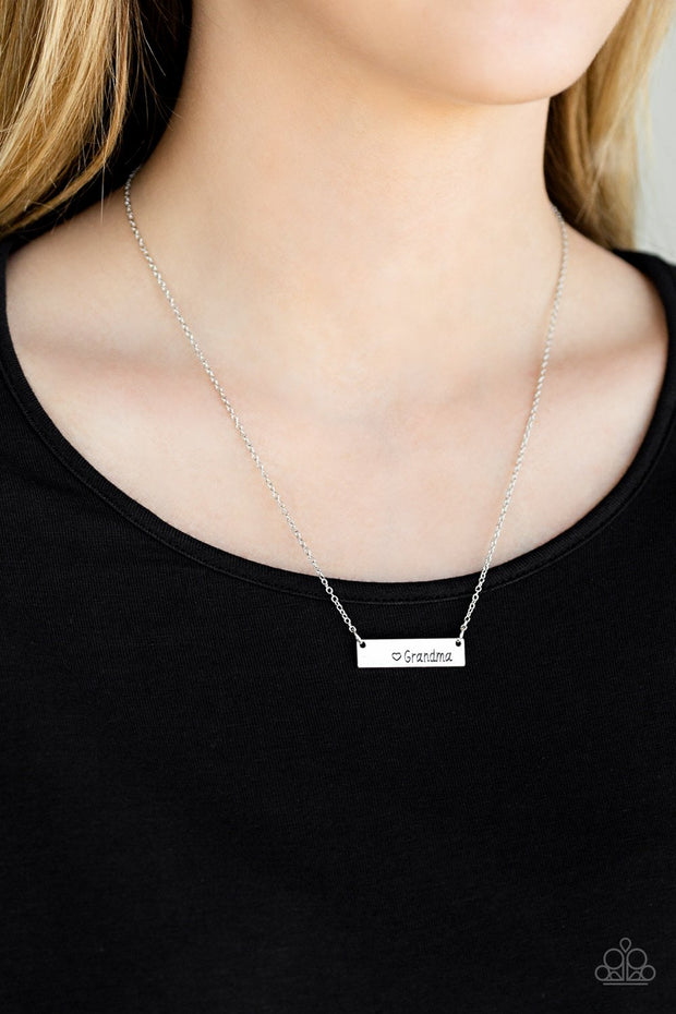 Best Grandma Ever - Silver necklace