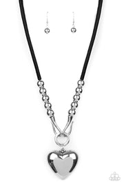 Forbidden Love - Black Heart Necklace