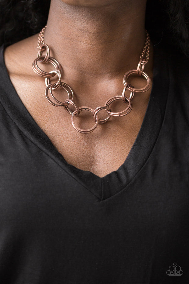 Jump Into The Ring - Copper Necklace