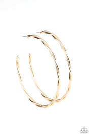 Out of Control Curves - Oversized Gold Hoops