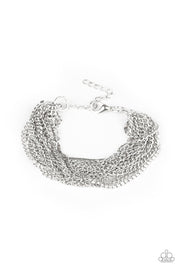 Pour Me Another - Silver Bracelet with Rhinestones