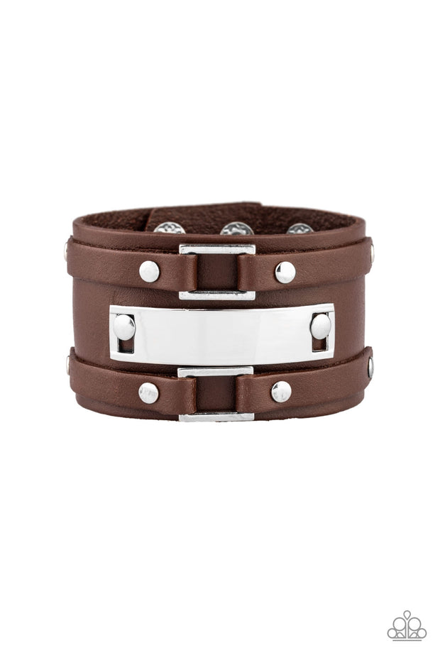 Rural Ranger - Brown Leather Unisex Bracelet