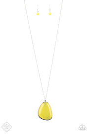 Ethereal Experience - Yellow Cat's Eye Necklace