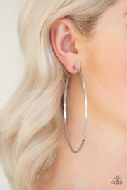 Paparazzi Shimmer Maker- Over Sized Silver Hoops