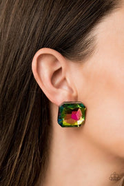 Show Glow Multi Colored Rhinestone Earrings